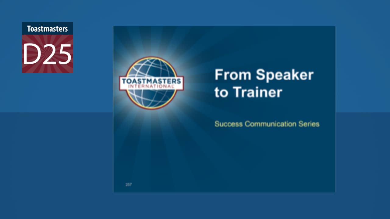 Speaker to Trainier – June 2024